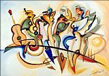 Alfred Gockel Take Five painting